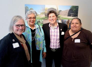 Professor Susan Pfeiffer with members of the Huron-Wendat Community